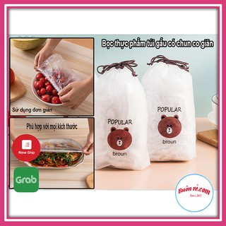 Set 100 túi màng bọc thực phẩm nilong co giãn đa năng phiên bản mới 01040 Buôn Rẻ