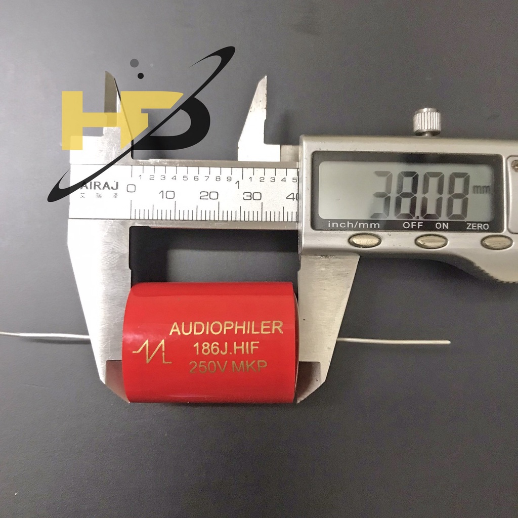 Tụ Audiophiler Phân Tần Đỏ 18uF 250V 186J, Tụ Loa Treble 18uF Không Phân Cực