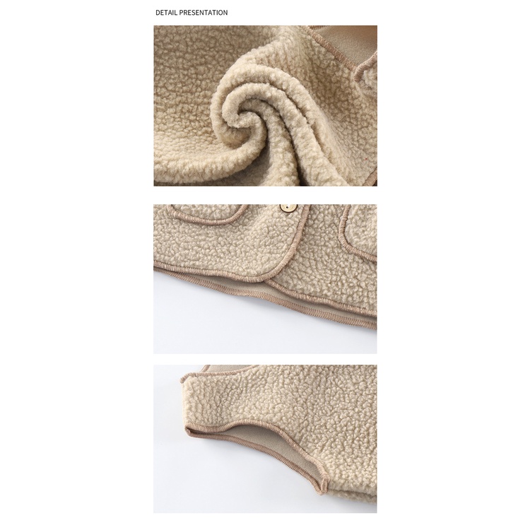 AMILA Áo Khoác Không Tay Dày Dặn Phong Cách Phương Tây Thời Trang Xuân Thu Cho Bé