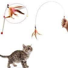 Đồ chơi cho mèo vờn cần câu Mèo bằng thép gắn lông - Ki MiPets Phụ kiện chó mèo Pet Shop Thanh Hóa