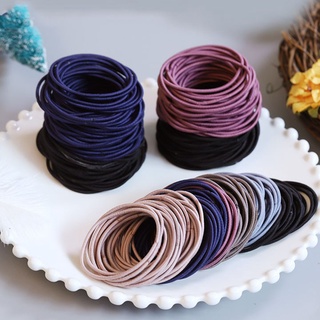 Set 100 dây buộc tóc có túi zip SC07