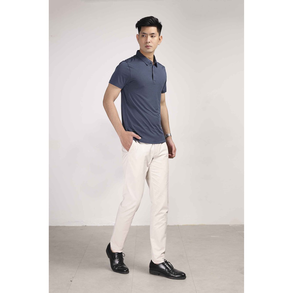 Áo polo nam ARISTINO mặt vải dệt Jacquard họa tiết lục lăng tinh tế, sang trọng - APS057S8 | BigBuy360 - bigbuy360.vn