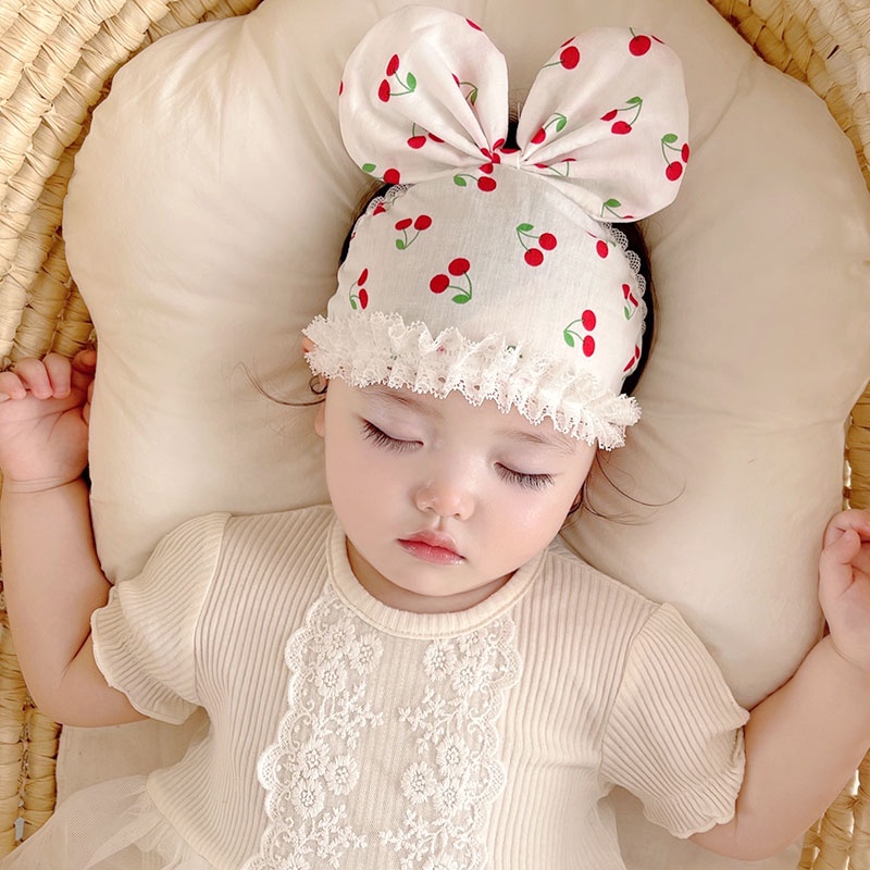 Mũ che thóp bé gái 0-12 tháng | Mũ thóp bé gái Mkhoaishop