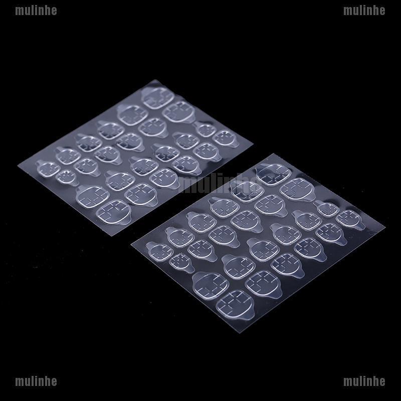 Mul❤ Set 5 Tờ / 24 Miếng Dán Móng Giả Hai Mặt