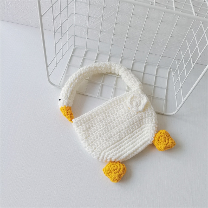 Túi Xách Đeo Vai Màu Trơn Họa Tiết Hoạt Hình Đơn Giản Dễ Thương Cho Bé