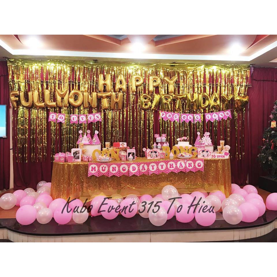 Bóng chữ và số sinh nhật size 40cm tên bong bóng kiếng phụ kiện sinh nhật đám cưới, happy birthday wedding Foil balloon