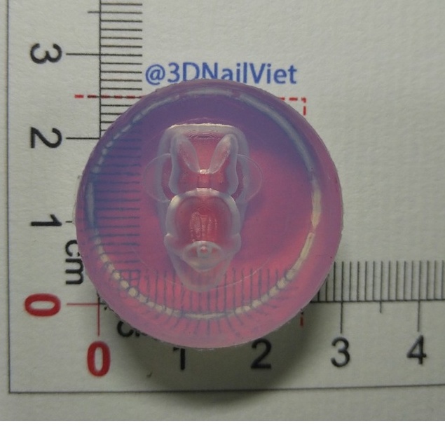 Handmade - Khuôn silicone làm charm trang trí nail 3D, phụ kiện cài áo, hoa tai dễ thương - Đầu chuột Mic đơn