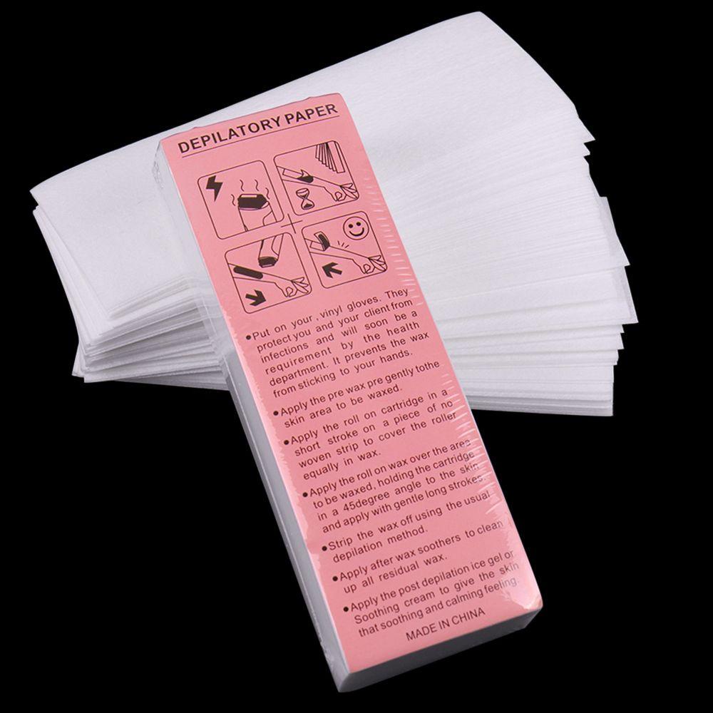 Set 100 Giấy Tẩy Lông Cơ Thể Bằng Vải Không Dệt Sử Dụng Một Lần