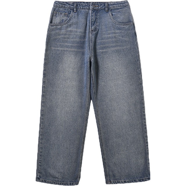 Quần baggy jean ống rộng BEST SELLER -  quần bò nam nữ ống suông siêu rộng -Q0- cam kết Giặt không phai màu | BigBuy360 - bigbuy360.vn