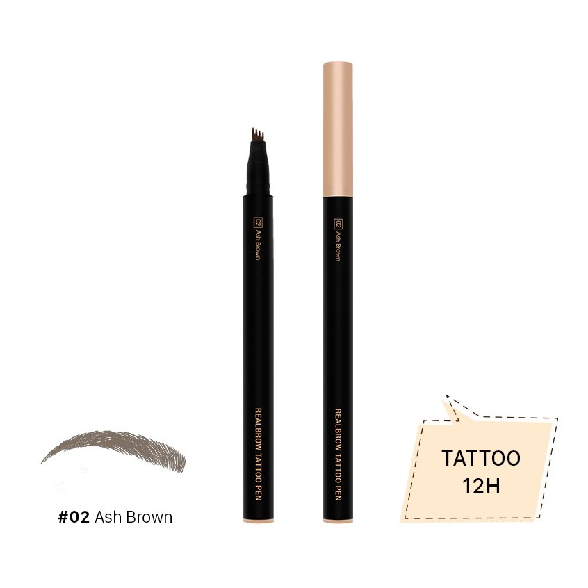 Bút Kẻ Chân Mày 4D Dạng Sợi VACOSI NATURAL STUDIO REAL BROW TATTOO PEN