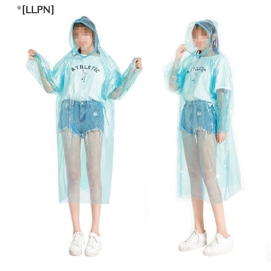 Áo Mưa Poncho Khẩn Cấp Có Mũ Trùm Đầu Chống Nước Dùng Một Lần Cho Người Lớn
