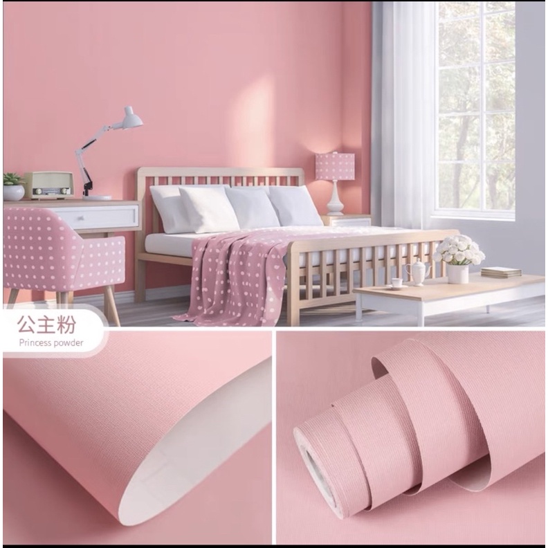 Giấy dán tường một màu, pastel _rộng 45cm,Dài 10M decal dán tường ,có keo sẵn