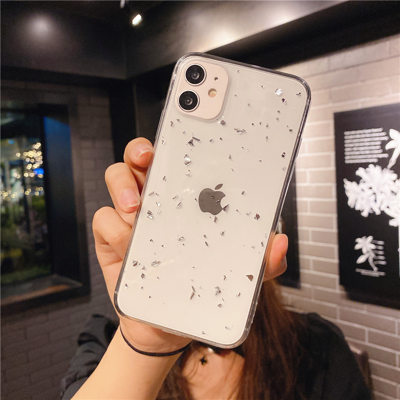 Gold foil phone case Suitable for Iphone 12 Pro Max / Iphone 11 Pro Max / Xr / xs / Xs Max / 7plus / 8plus / 6 Plus / Se 2020 shockproof  Vỏ iPhone