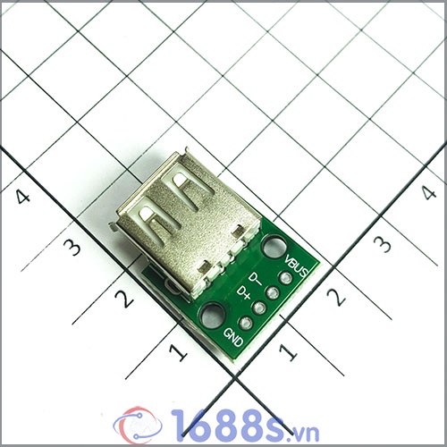 Mạch ra chân USB 2.0 ( đực - cái ), mini 5P, USB Vuông sang chân cắm - 1688s.vn