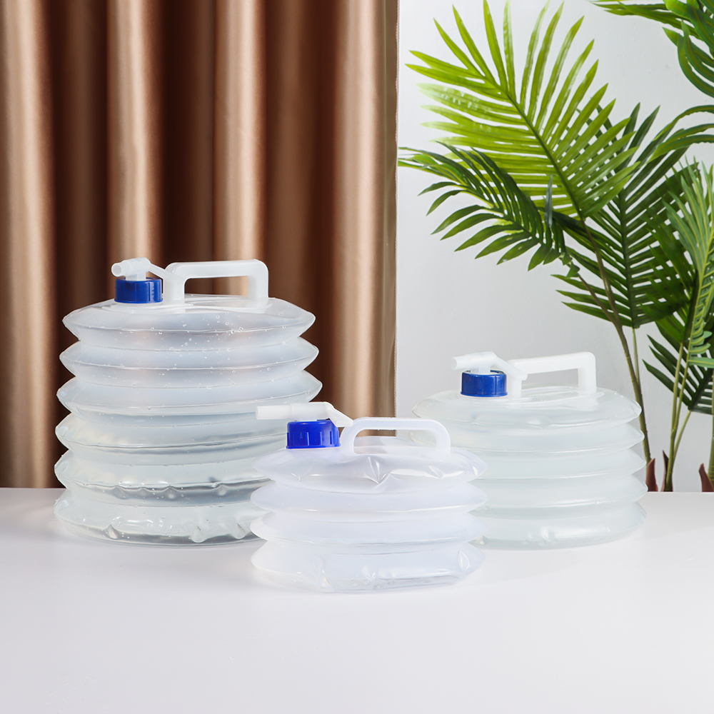 Túi đựng nước trong suốt có thể gấp gọn tiện lợi dung tích 3L/ 5L/ 10L/ 15L chất lượng cao