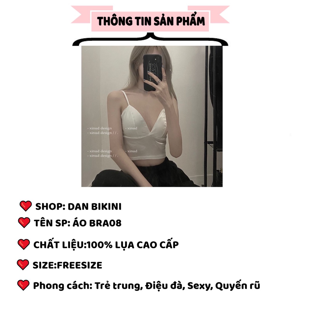Áo Lót Nữ - Áo Ngực Nữ thiết kế lụa bóng cao cấp thoáng mát MÃ Bra08