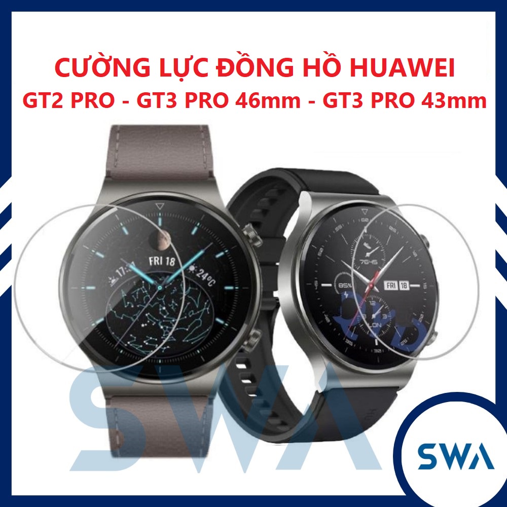 Dán màn hình cường lực 9H đồng hồ Huawei Watch GT2 Pro, bảo vệ tuyệt đối, SWASTORE