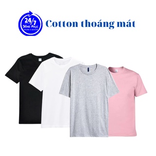 Áo thun nam/nữ trơn cổ tròn nhiều màu, áo phông trơn nam nữ