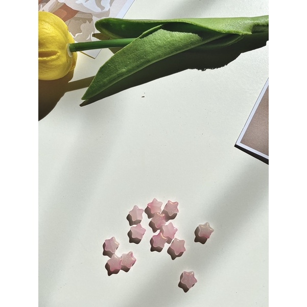 hạt ngôi sao hường 4mm
