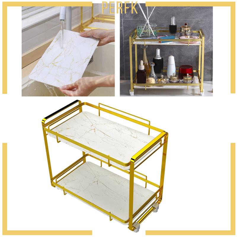 Khay Đựng Mỹ Phẩm Hai Tầng Tiện Dụng Cho Phòng Ngủ