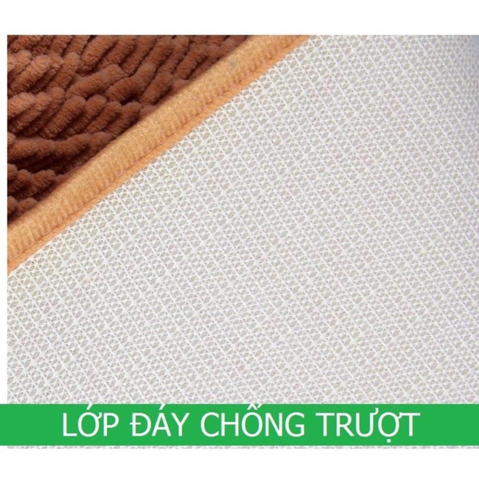 [Xả Kho] Thảm Chùi Chân Chống Trượt Thấm Hút Tốt Dùng Cho Nhà Tắm. Kích Thước 30cm x 50cm (Màu Ngẫu Nhiên)