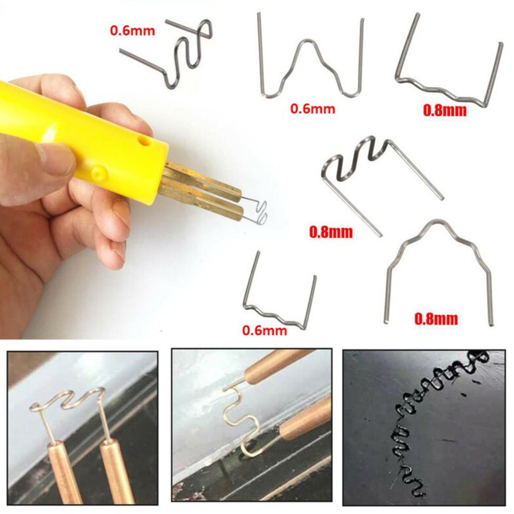 500 Kẹp Bấm 0.6/0.8mm Bằng Nhựa Cho Máy Hàn Xe Hơi#Dụng Cụ Chất Lượng Cao