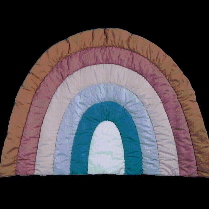 Thảm Bò Màu Cầu Vồng Sáng Tạo Cho Bé