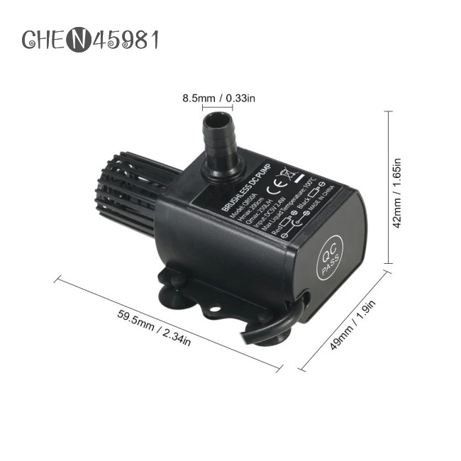 Máy Bơm Nước Usb Dc5V 2.4w Cho Đài Phun Nước Ngoài Trời