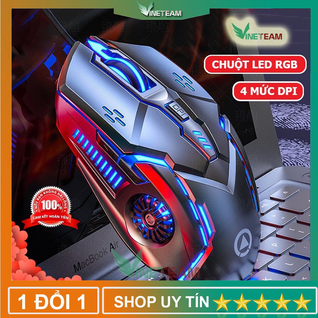 Chuột chơi game máy tính G5 led RGB-chuột Gaming thiết kế 6D,chỉnh được DPI, tương thích pc, laptop-Xgamingstore -dc4398