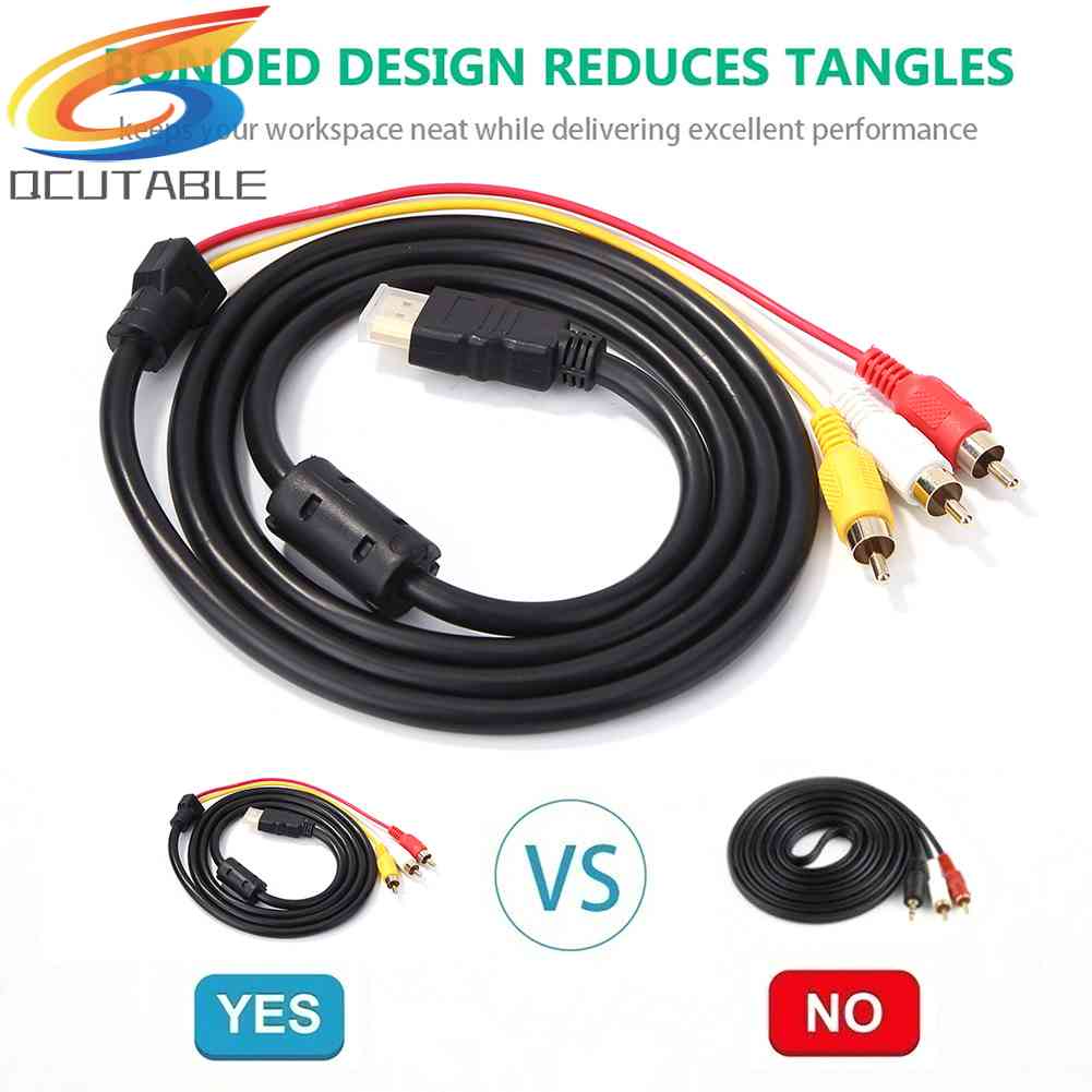 Cáp ChuyểN ĐổI HDMI-Compible Sang 3RCA AV