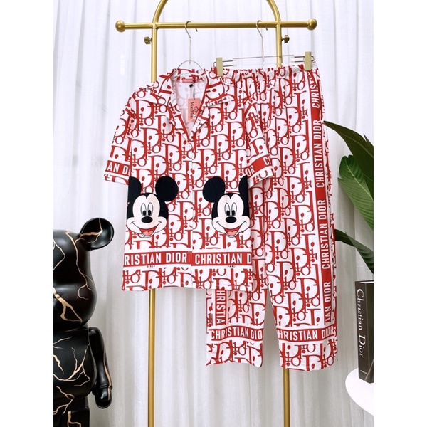 Đồ ngủ đồ bộ pijama mặc nhà sau sinh THUN LẠNH 2710