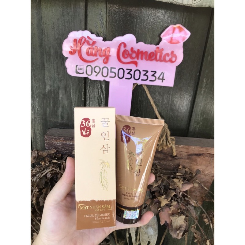 Sữa rửa mặt mật nhân sâm 36 vị- cao mụn sâm đỏ 36 vị 80gram