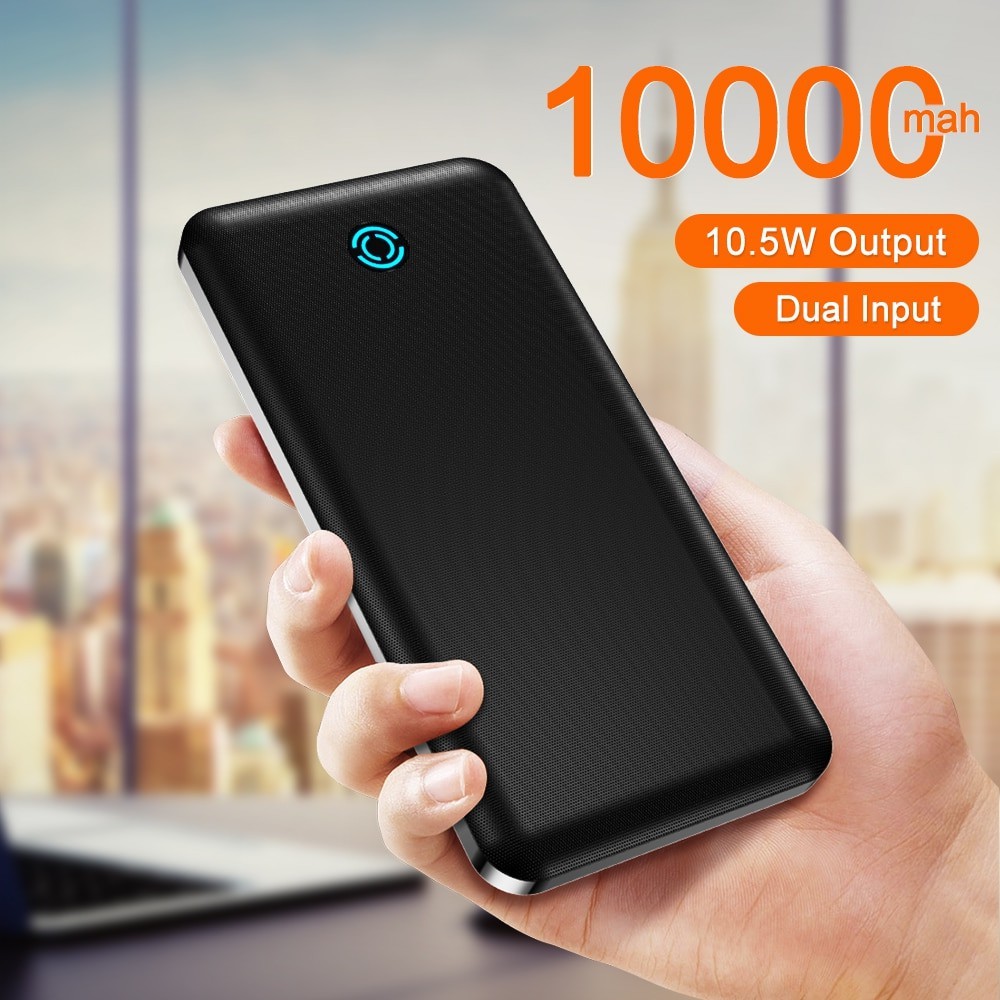 Sạc Dự Phòng Rock USB Type C Dung Lượng 10000mAh Cho iphone Xiaomi Mi 9 Có Thể Mua Kèm Cáp