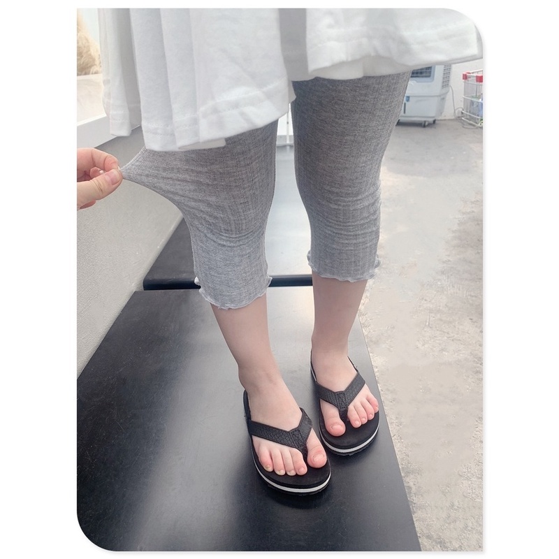 Quần Legging Ngắn 7 Tấc Thoáng Khí Thoải Mái Thời Trang Mùa Hè Cho Bé Gái 2-9 Tuổi
