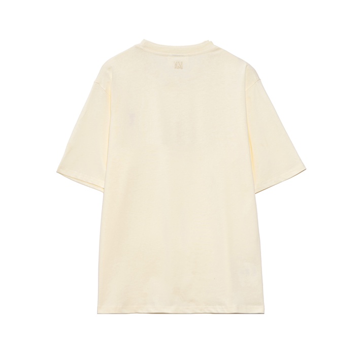 Áo Thun Cotton Hai Lớp Ngắn Tay Thêu Hình Bạch Tuộc Thời Trang Đường Phố 240g