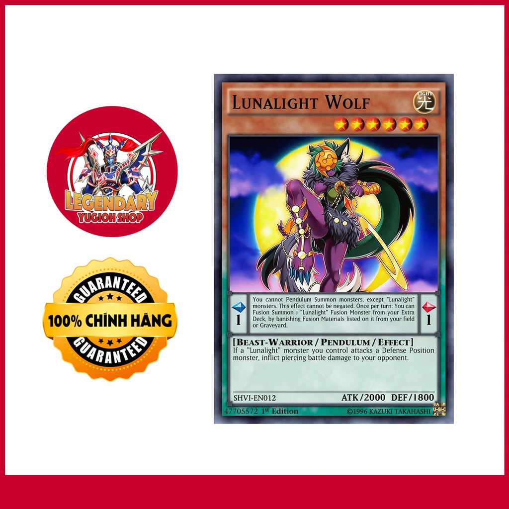 [EN][Thẻ Bài Yugioh Chính Hãng] Lunalight Wolf