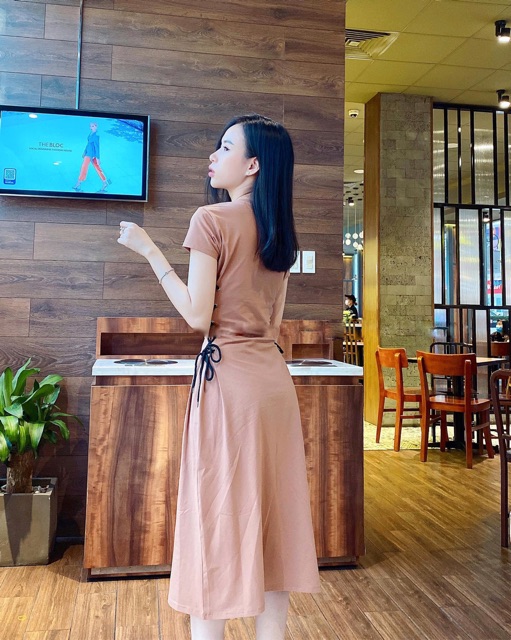 Đầm maxi dây đan eo | BigBuy360 - bigbuy360.vn