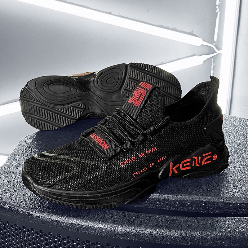 Giày Sneaker Đế Bằng Phối Lưới Cột Dây Phía Trước Cổ Thấp Phong Cách Thời Trang Xuân Thu Mới 2022