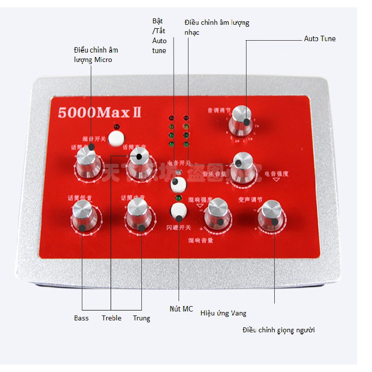 Sound Card HF 5000 MAX II Auto Tune - Sound Card Thu Âm Auto Tune HF-5000 MAX II