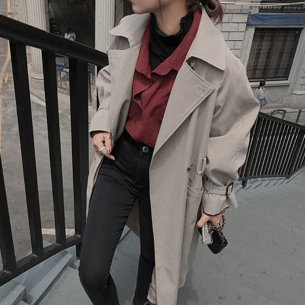 Áo Sơ Mi Nữ Dáng Rộng Retro Phong Cách Thời Trang Hong Kong