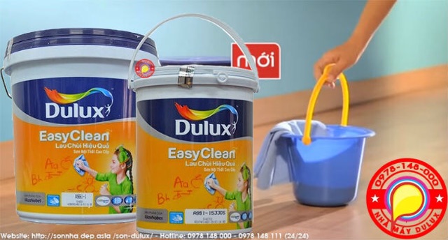 Sơn nội thất Lau Chùi Hiệu Quả Dulux Easy Clean có nhiều lựa chọn màu sắc (lon 1 lít)
