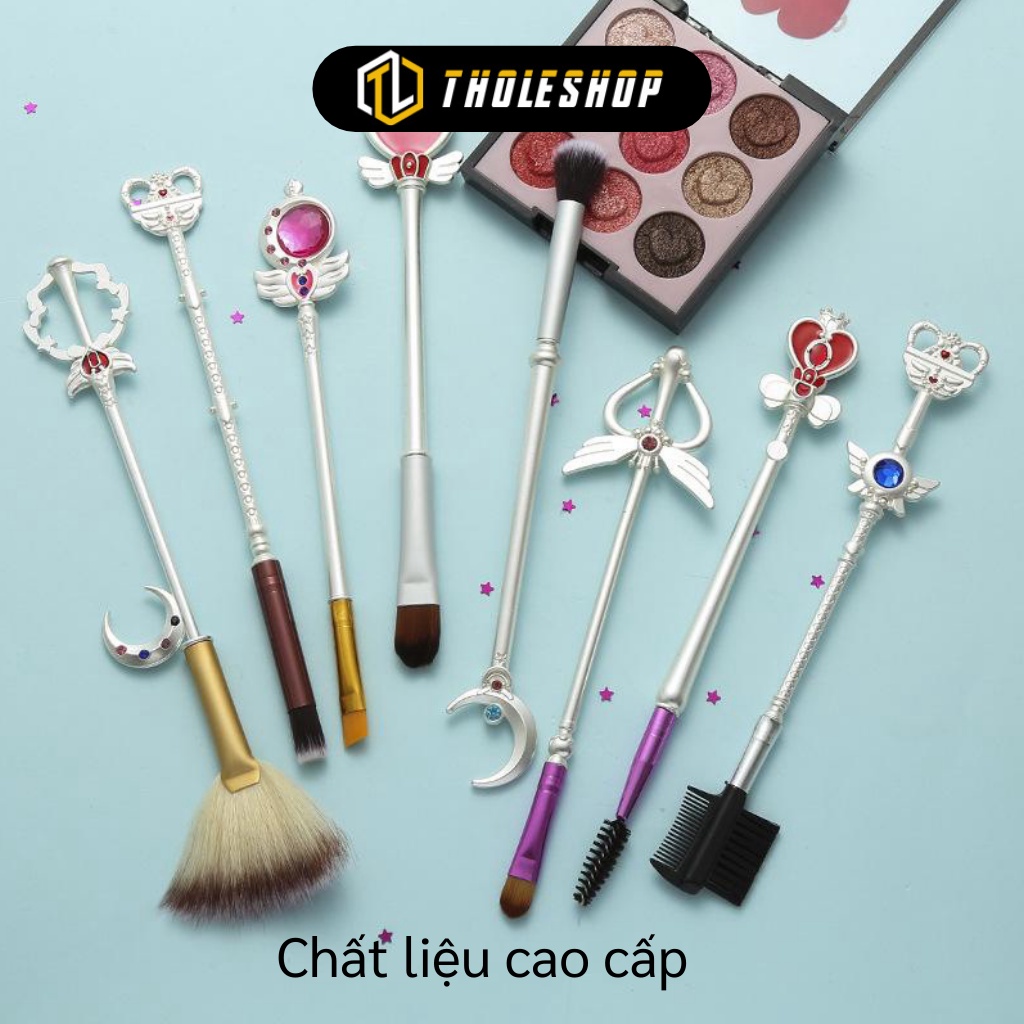 Cọ Trang Điểm - Bộ 6 Cọ Makeup Cá Nhân Kiểu Thủy Thủ Mặt Trăng Đáng Yêu Kèm Túi 8825