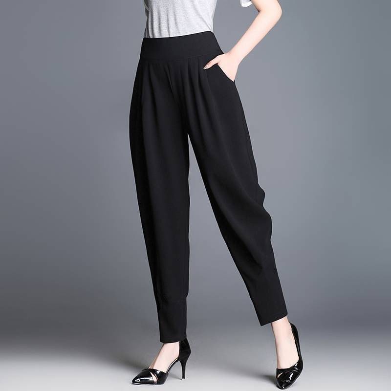 Women Harem Pants Large Size Pocket Long Jogger Pants