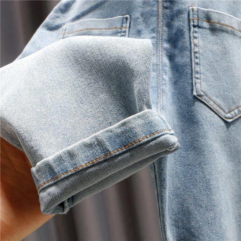 2021Bộ Quần Yếm Bé Gái Mùa Thu Mẫu Mới Quần Dài Bé Gái Nổi Tiếng Trên Mạng Denim Áo Sơ Mi Bé Gái Dễ Thương Thời Trang Hàn Quốc | BigBuy360 - bigbuy360.vn