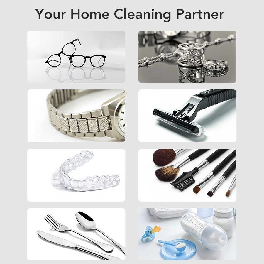 Máy vệ sinh trang sức EraClean GA01/ GA02/ GA03 45000Hz bằng sóng siêu âm
