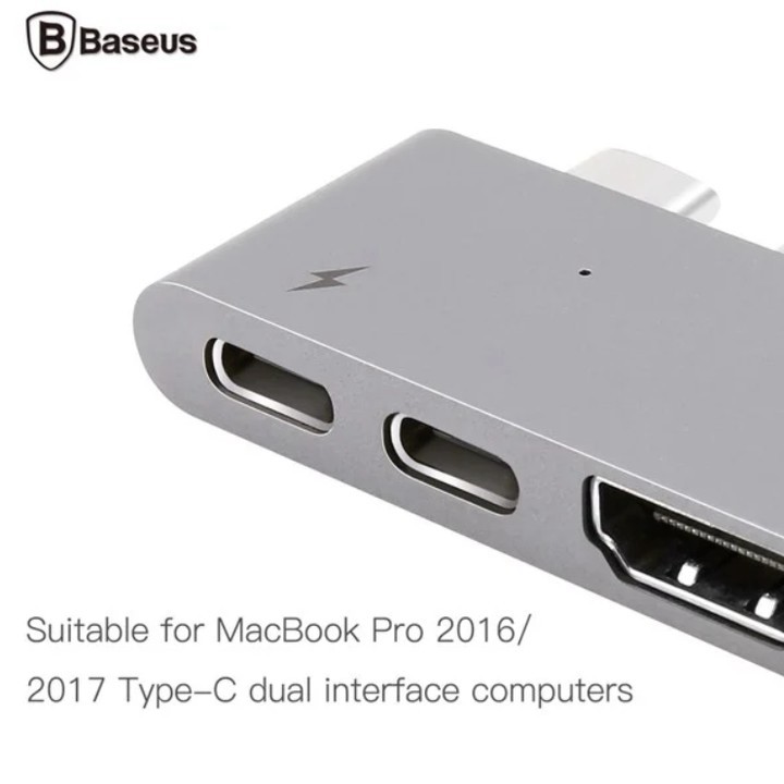 Hub chuyển đổi 5 trong 1 dành cho Macbook Pro thương hiệu cao cấp Baseus CAHUB-B0G - Bảo hành 12 tháng