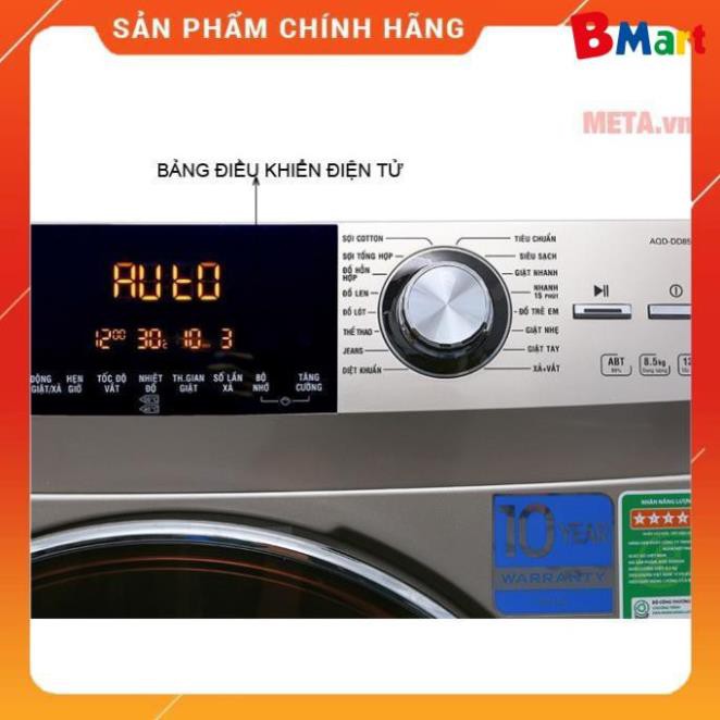 (Miễn phí giao hàng tại Hà Nội) Máy giặt Aqua Inverter 8.5 kg AQD-D850E.N  - BM