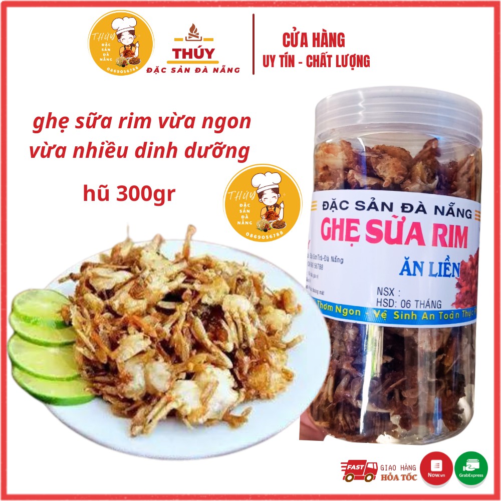 Ghẹ sữa rim gia vị ăn liền Thúy Đặc Sản Đà Nẵng loại 1 thơm ngon giàu dinh dưỡng chuẩn vị nhà làm