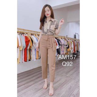 Quần baggy nơ vạt lệch