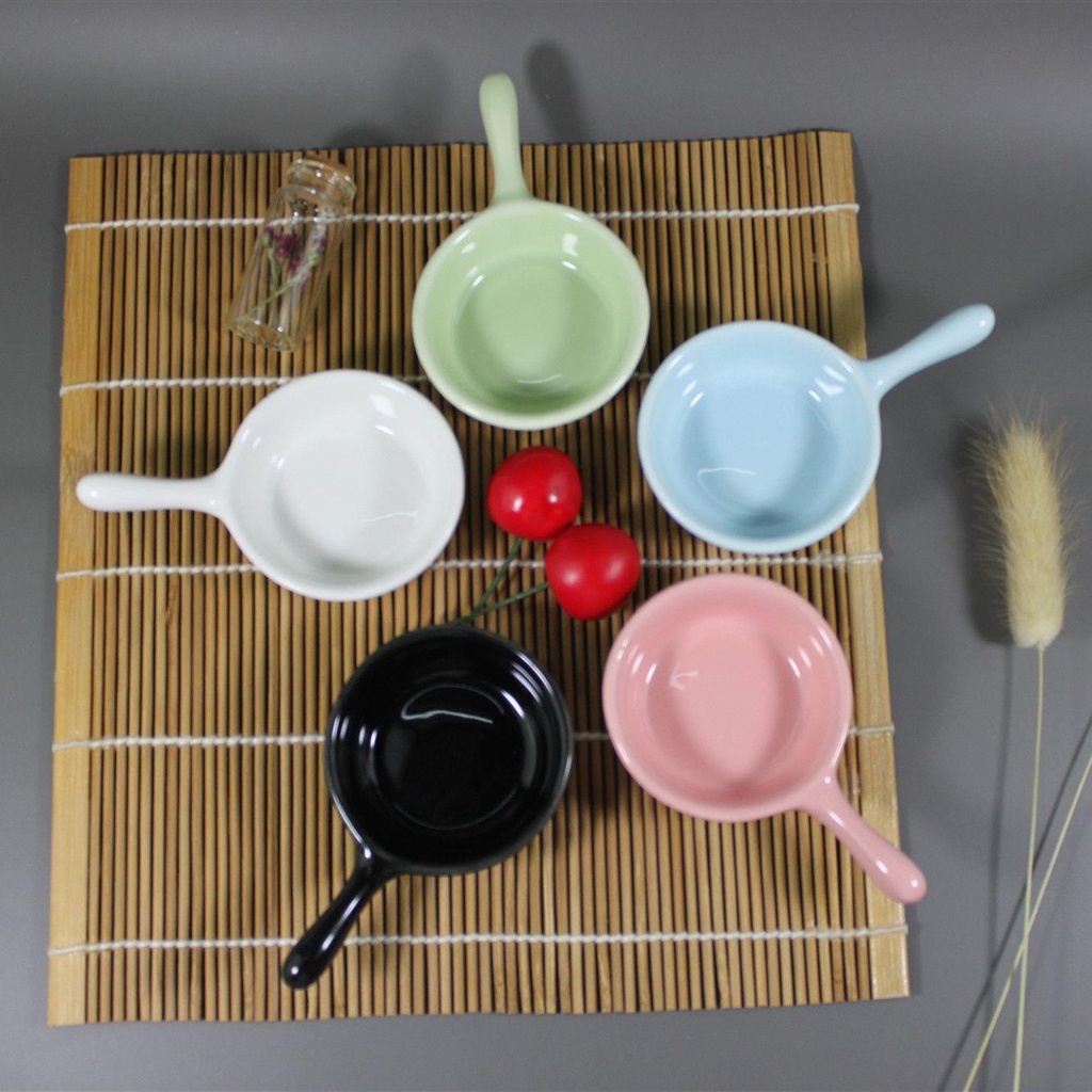 Đĩa Tròn Mini Màu Sắc Xinh Xắn Đựng Gia Vị Tiện Dụng